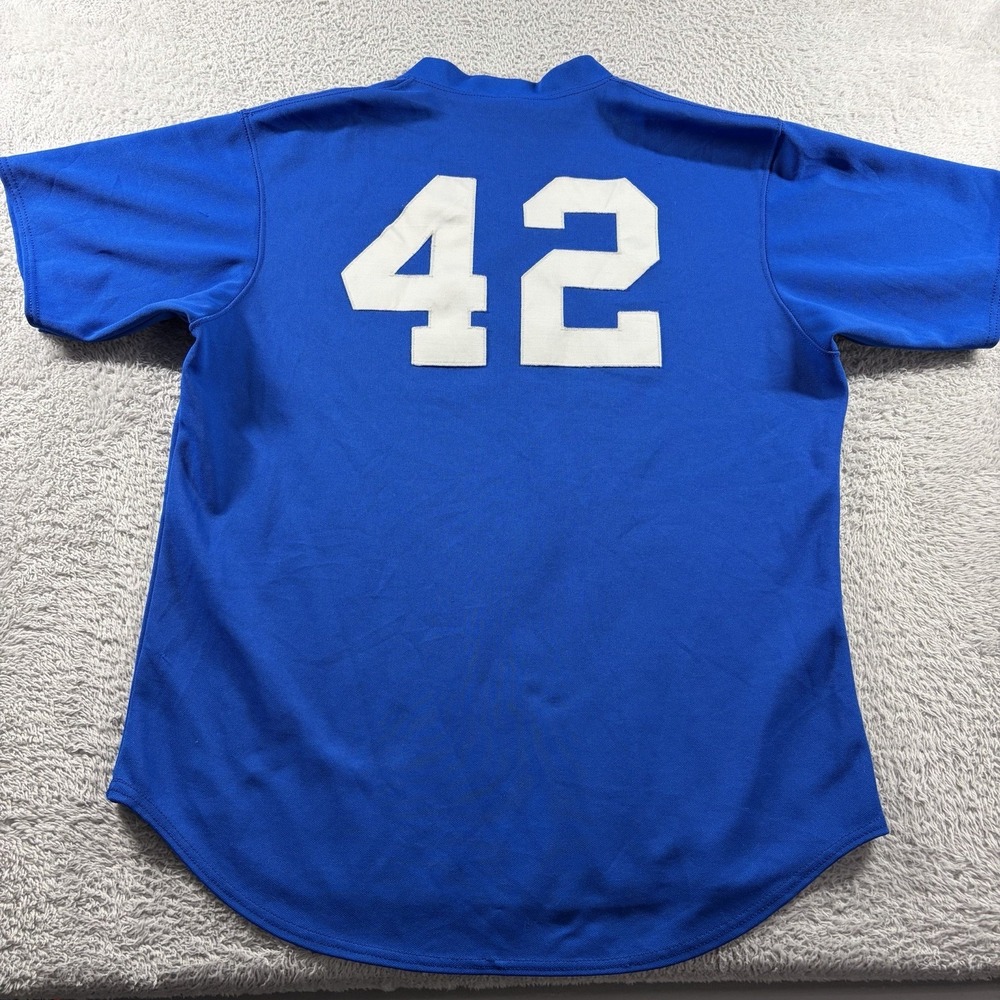 VINTAGE Majestic Atlanta Braves Warm Up Jersey #42 Stitched Made in USA  90s MLB